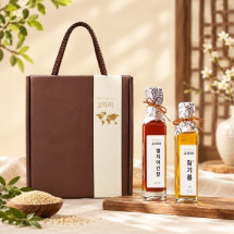 [고자미영농조합법인] 선물세트3(참기름 180ml +멸치어간장 250ml)